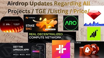Airdrop Updates Regarding All Projects / TGE /Listing / Price : Do This Now