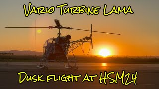 Vario Lama sunset flight flown by Gonzalo at HSM24