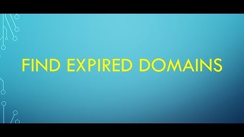 How To Find Niche Related Expired Domains