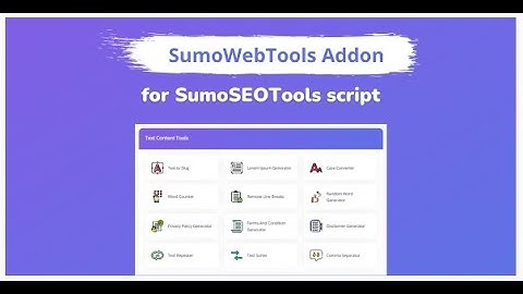 SumoWebTools Addon Package for SumoSEOTools @topnewcode