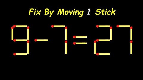 Only 1% Can Solve This Matchstick Puzzle – Move 1 Stick to Win!