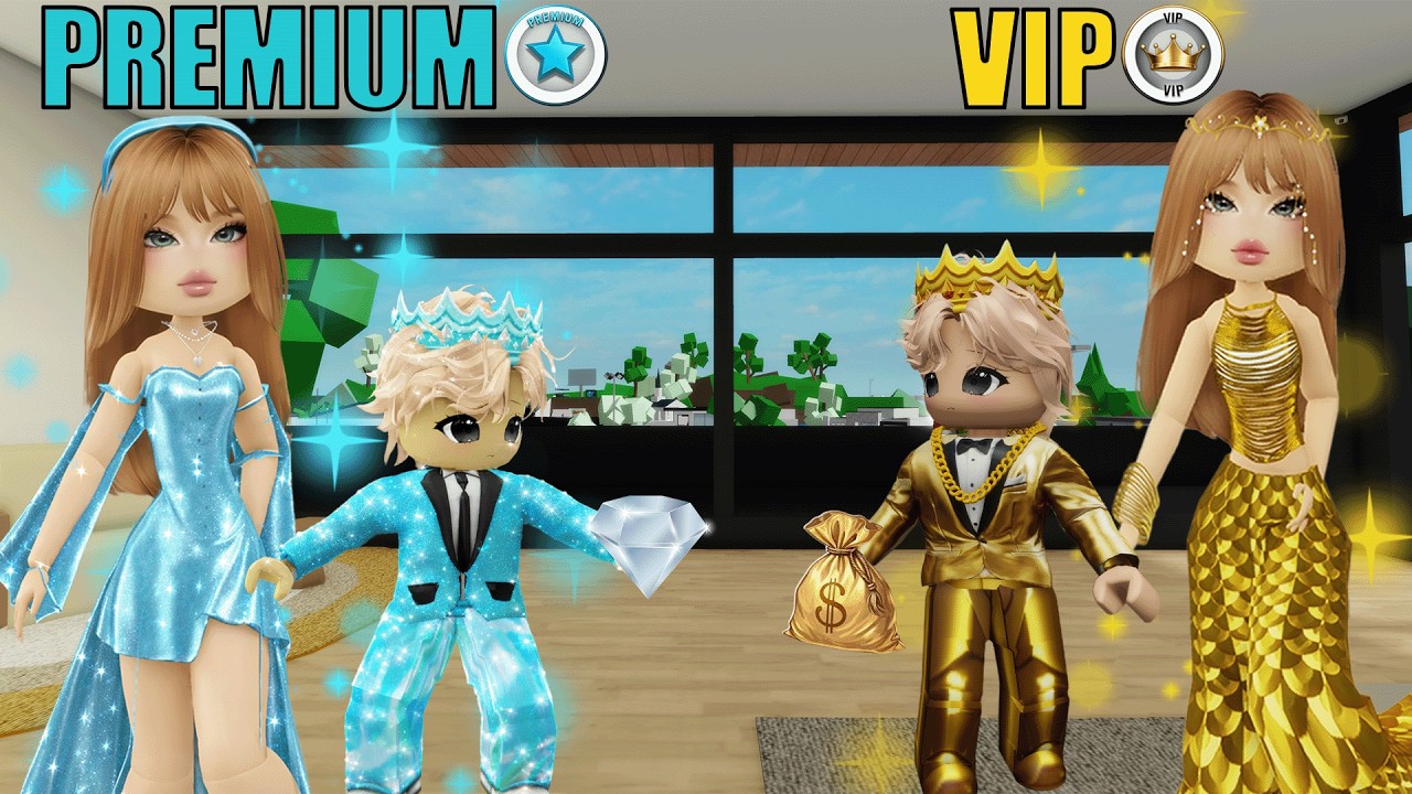 Familia PREMIUM vs Familia VIP En Brookhaven Roblox
