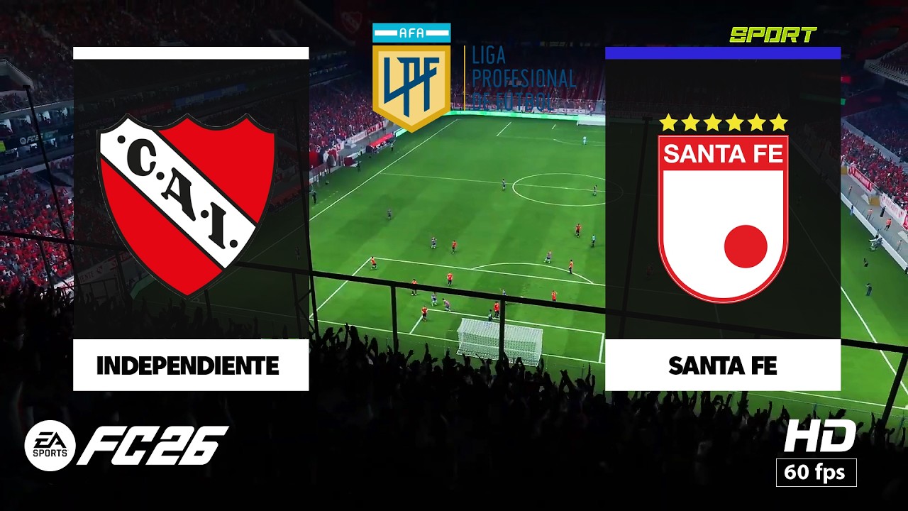 Independiente vs Santa Fe - Liga Profesional Apertura | PC [HD60] FC 26 - Tactical