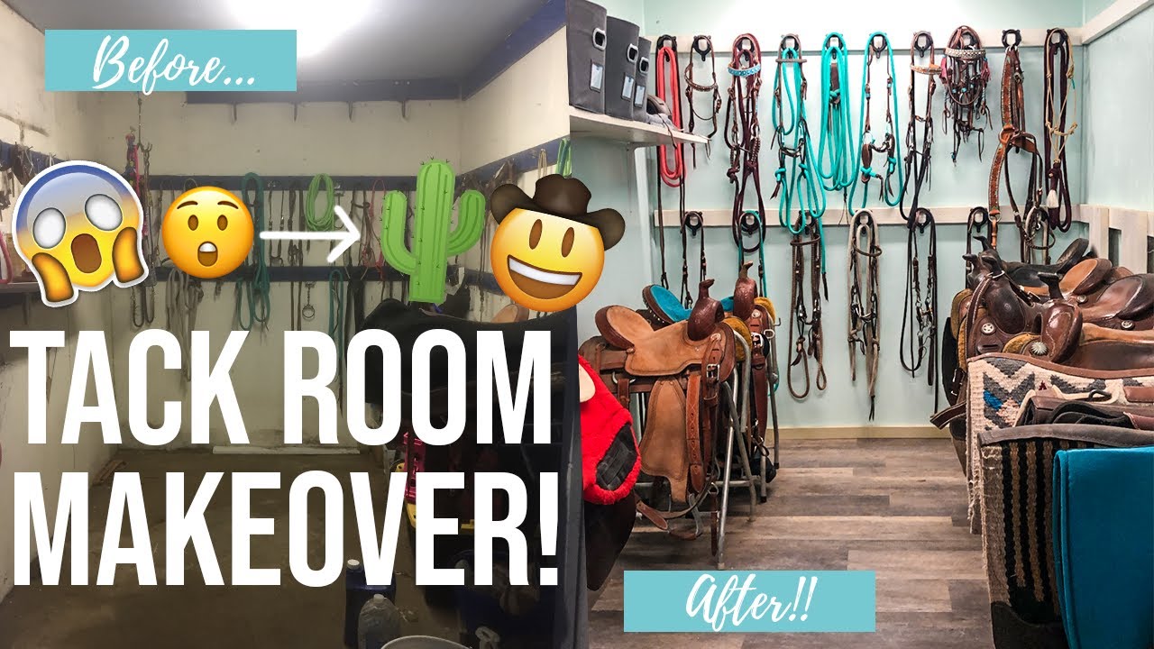 INSANE TACK ROOM MAKEOVER! Satisfying Transformation 2020! YouTube