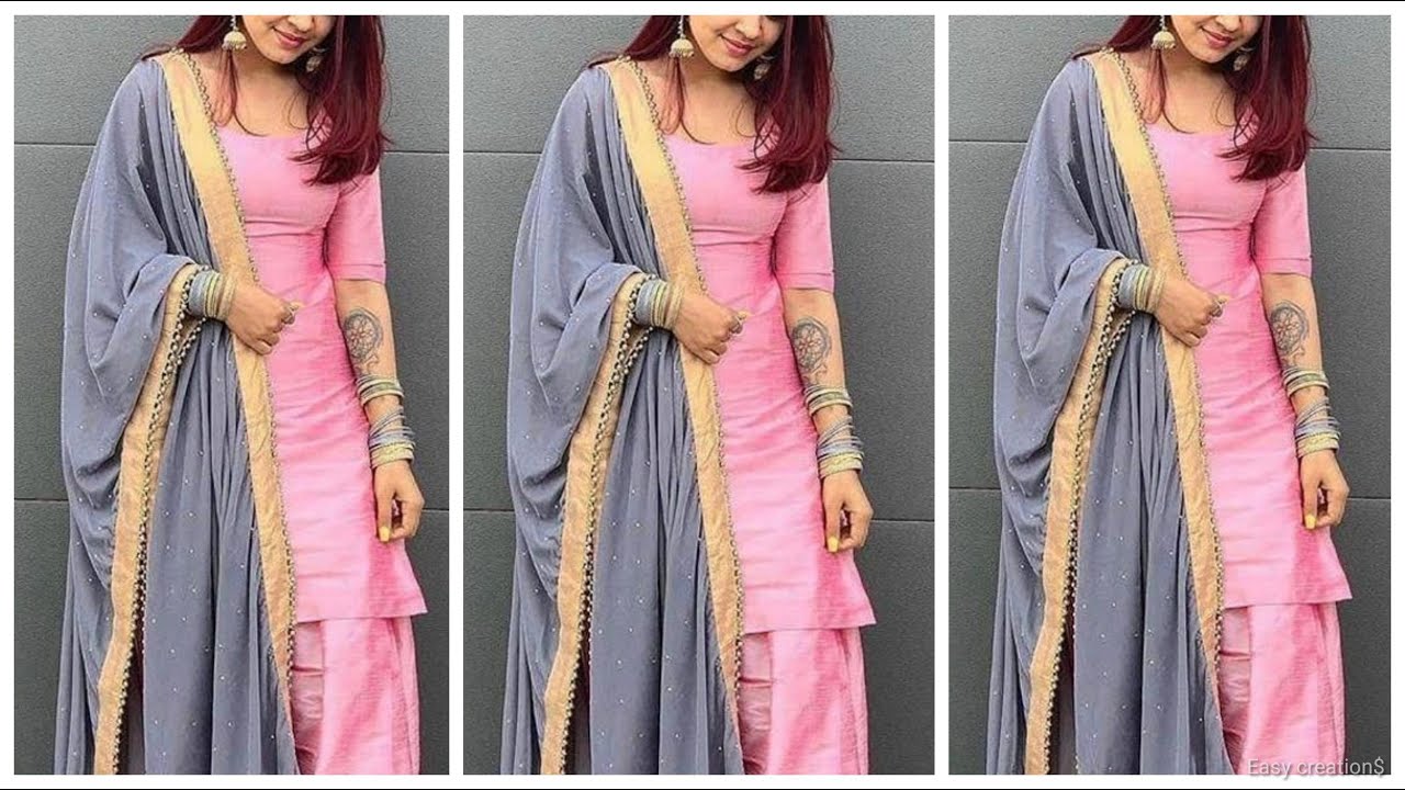 plain kurti colour combination