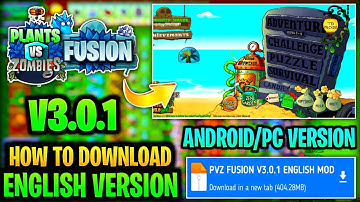 How To Download PVZ Fusion English Version (PC & Android) | PVZ Fusion 3.0.1 Mod Menu