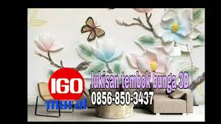 0856-850-3437 Jasa  Lukisan Tembok Motif Bunga Jogja  Igo Mural