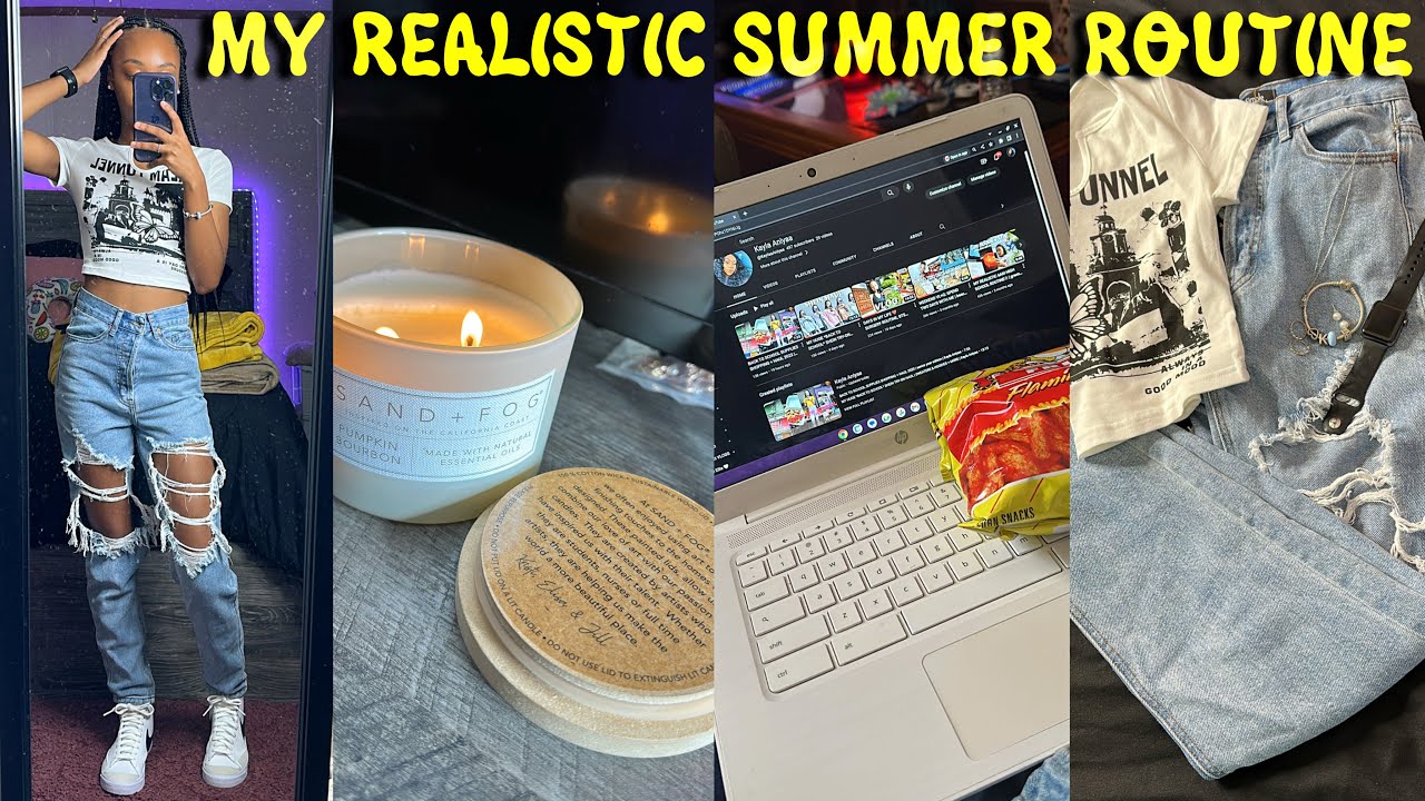 MY *REALISTIC* SUMMER ROUTINE (GDWM, CLEANING, LAUNDRY + MORE) *very PRODUCTIVE*