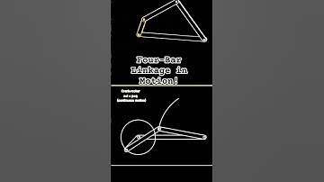 Four-Bar Linkage in Motion! 🔄 #Engineering #Shorts