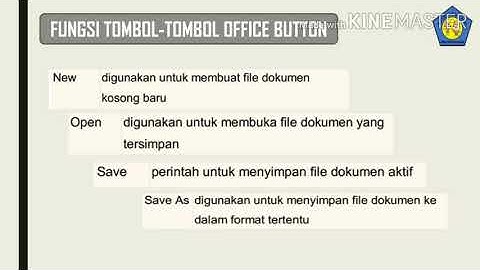 TIK "tombol office button Dan quick acces button" Kelas 4