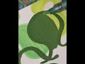 Immersive painting green color scheme acrylic markers coloring stress relief painting