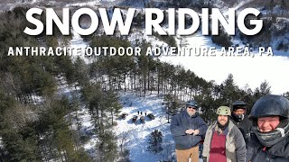 Snow Riding at Anthracite Outdoor Adventure Area, PA - Jan 29, 2022