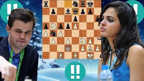 First class Magnus Carlsen vs Tania Sachdev 86