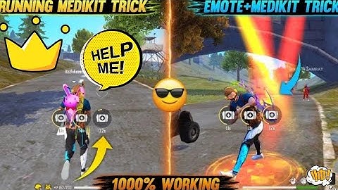 How To Use Running Medkit In Free Fire | How To Use Medkit With Emote In Free Fire After Update