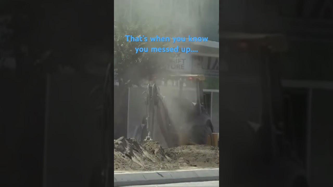 Строители наткнулись на газопровод