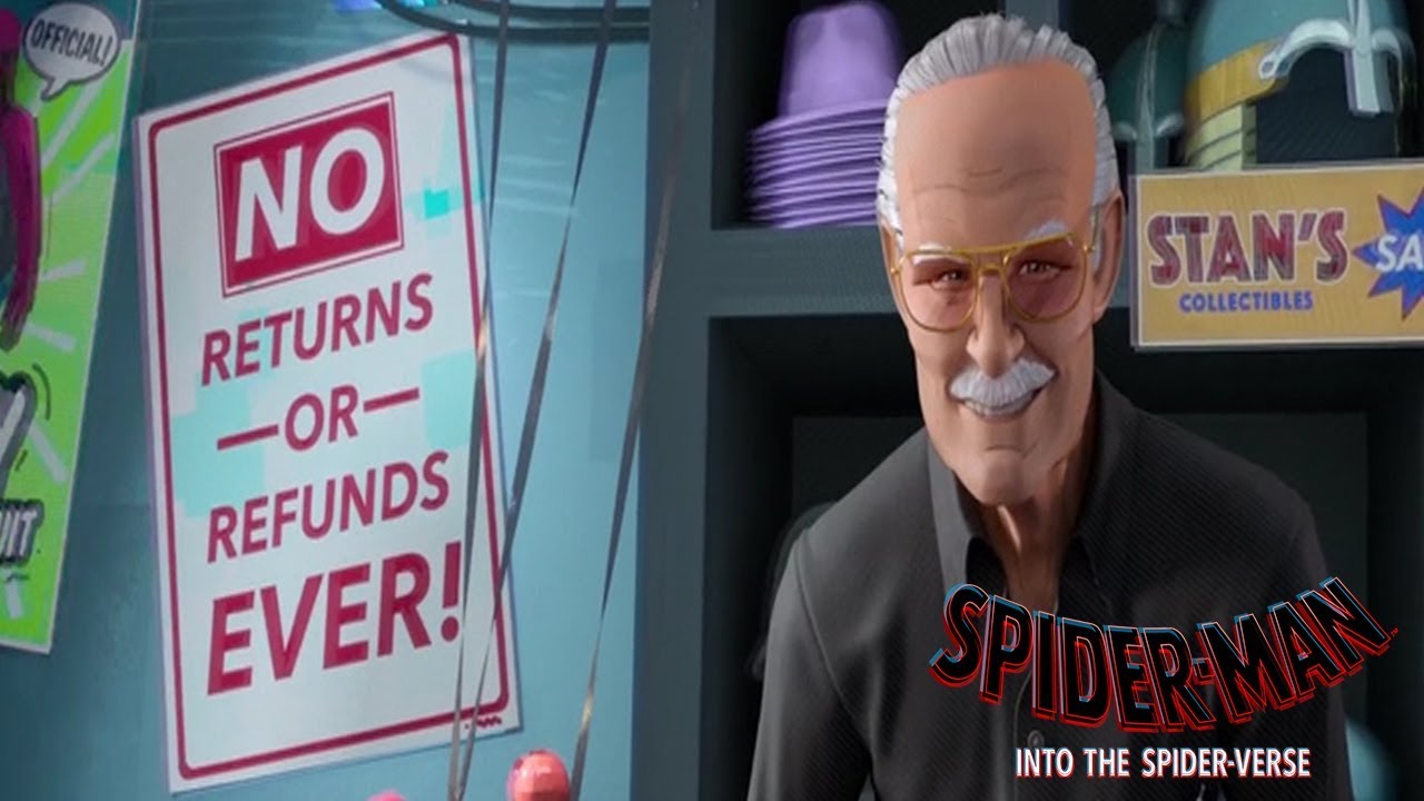 Spider Man Into the Spider Verse (2018) HD - Stan Lee Cameo - YouTube