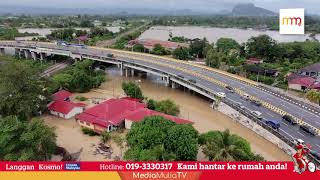 Download Lagu Pemandangan dari udara keadaan banjir di Arau, Perlis MP3