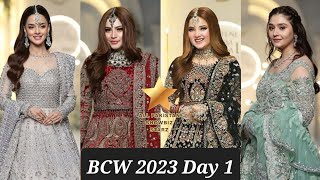 Dure fishan, Neelum Muneer, Rabeeca Khan & Kashees at Hum Bridal Couture Week 2023, Day 1
