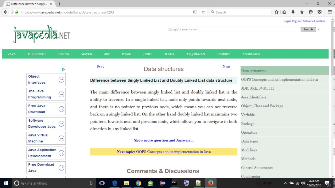 Difference between Singly Linked List and Doubly Linked List data ...