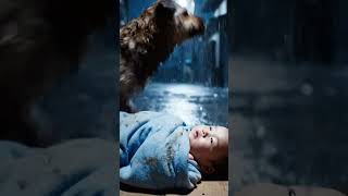 Stray Dog Saves Abandoned Baby in the Rain | Heartwarming Rescue Story