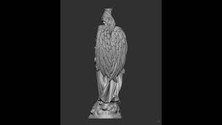 🎨 High-Detail 3D Model of a Classical Angel Statue