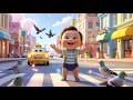 Baby Explores the Busy City 🏙️🚦 | Learn Community Helpers &amp; Vehicles | Fun Preschool Adventure
