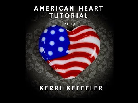 Lampwork Bead Tutorial - American Heart Bead - Lampwork for Beginners by Kerri Keffeler