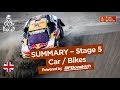 Summary - Car/Bike - Stage 5 (San Juan de Marcona / Arequipa) - Dakar 2018