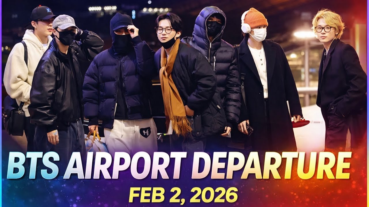 BTS Airport Departure|Feb 2, 2026 | BTS Spotted at Airport | BTS latest airport group appearance