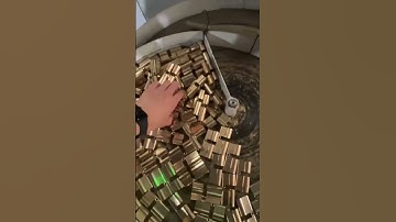 The lock cylinder is produced like this. #cnc #Transfer machine #machine