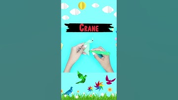 Easy ORIGAMI Crane - Fun & Easy Origami #papercraft #origami #easy How to Make Crane