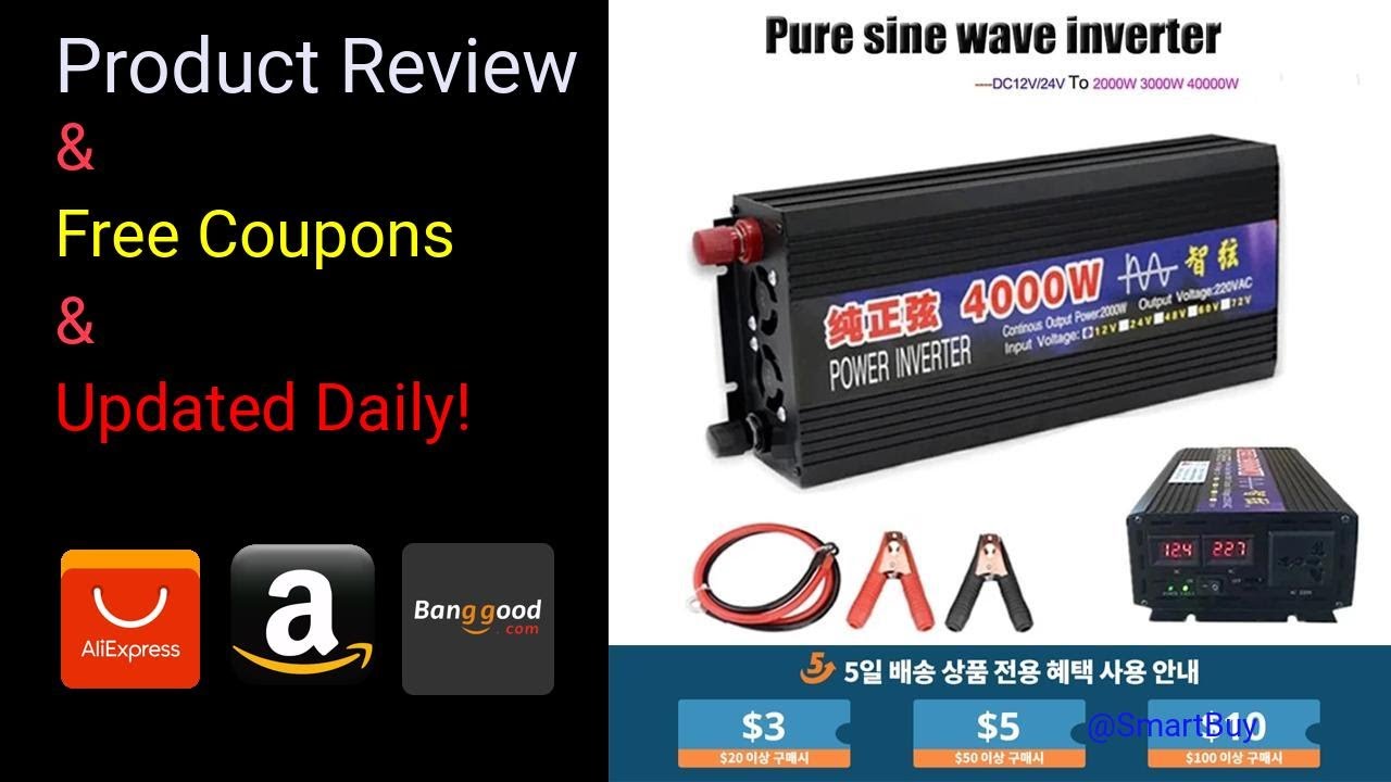 Pure Sine Wave Inverter 2000W 3000W 4000W Power DC 12V 24V