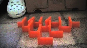 how to make a 3D half domino pyramid