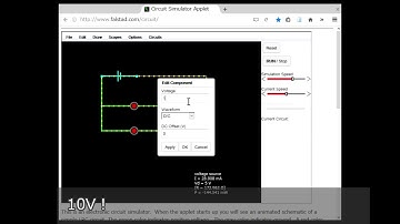 電気回路シミュレータ「Circuit Simulator Applet 」で並列回路を作る