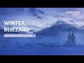 Winter Blizzard Sleep Sound - 10 Hours - Black Screen