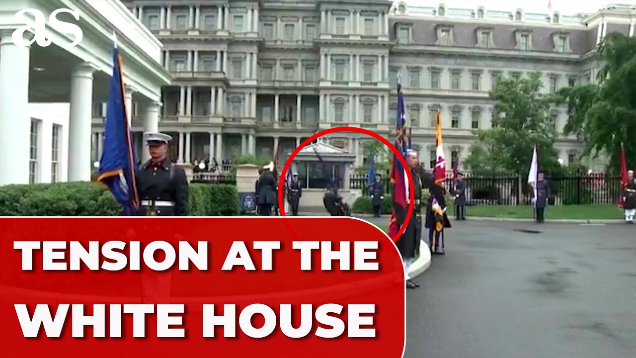 PANIC at the WHITE HOUSE: Staff member collapses ahead of TRUMP-RAMAPHOSA meeting