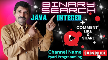 Java Binary Search | Write a program to search an element in an array using binary search technique