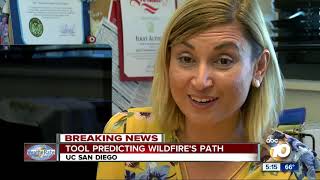 Tool predicting wildfire's path Content