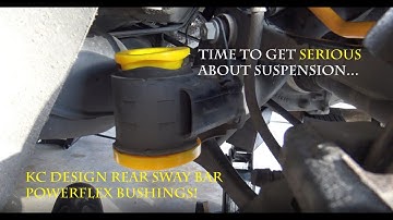 Rear sway bar and bushings install DIY - Powerflex and KC Design for BMW F32 435i