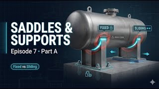 Pressure Vessel Supports & Saddles (Fixed vs Sliding) | ASME VIII Div 1 | Episode 7 Part A