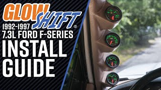 GlowShift | How To Install A Diesel Gauge Package Into A 9297 Ford FSeries 7.3L IDI & Power Stroke