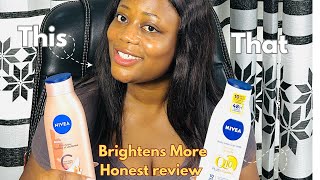 NIVEA BODY LOTIONS FOR FAIR AND NATUAL GLOW : Nivea radiant & beauty, Nivea Q10 plus vitamin C  Content