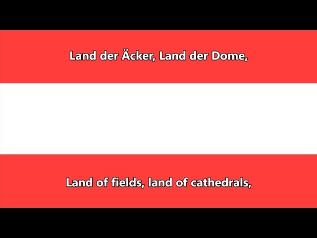 Wir wollen I am from Austria als Österreichische Bundeshymne