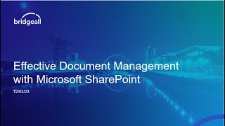 Effective Document Management with Microsoft SharePoint