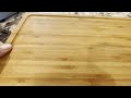 Allsum Bamboo Wood Cutting Board for Kitchen, 1" Thick Butcher Block, Cheese Charcuterie Board, with