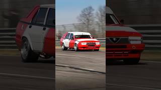 450+Hp Alfa Romeo 75 With 3.9L Busso V6 By Oktech: Shakedown On Track! #Shorts