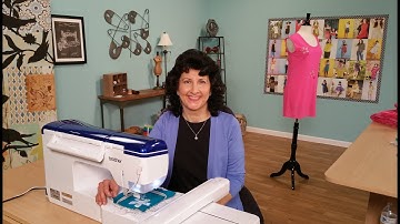 Joanne Banko demonstrates reverse applique with embroidery on It