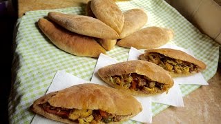 سندوشات دجاج بالخبز المنزلي لذيدة و سهلة / Homemade Chicken Subs /Sandwich au Poulet