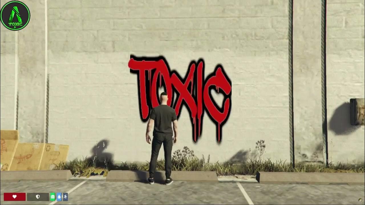 Fivem FREE ESX Graffiti spray paint script Toxic Fivem 500+ Free