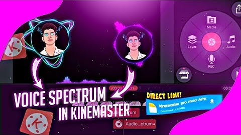 How To add Audio Spectrum In Kinemaster | Audio Visualizer On Android | Kinemaster pro apk